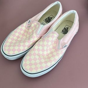 Vans Yellow/Pink slides Mens 11.5